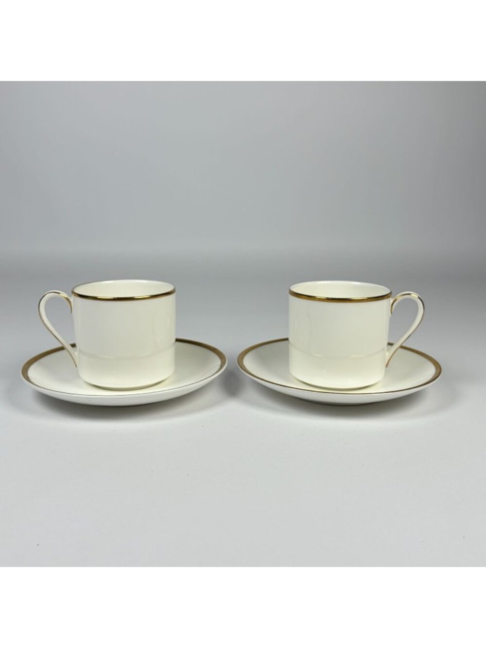 2 Royal Doulton 'Alice' Bone China Demitasse Cup & Saucer Sets H5122